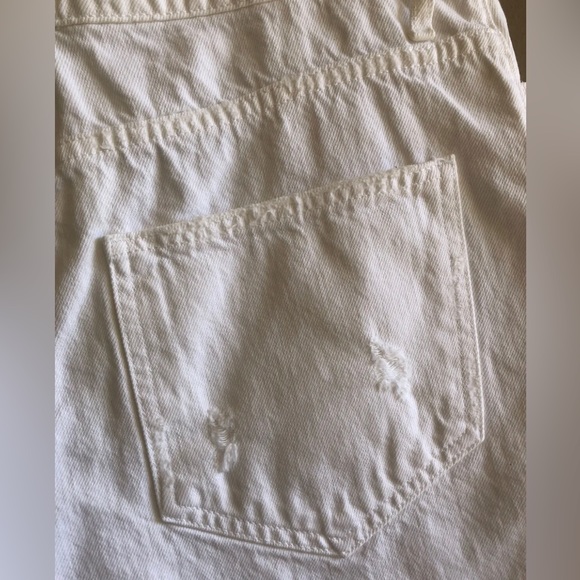 PRE-OWNED MUMU BLUE WOMEN'S WHITE DENIM SHORTS- SIZE 29 - Picture 7 of 7